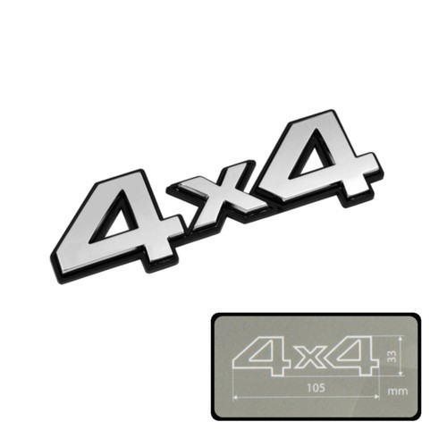 4x4 emblem schriftzug chrom - emblem,