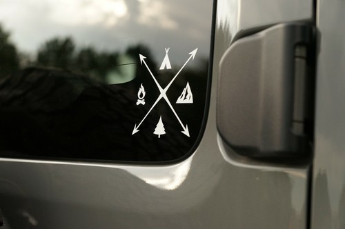 Sticker adventure camping - sticker,