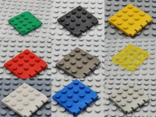 Lego platte 4x4 retired - 2x,