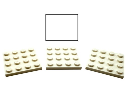 Lego platte 4x4 - lego®, weiß